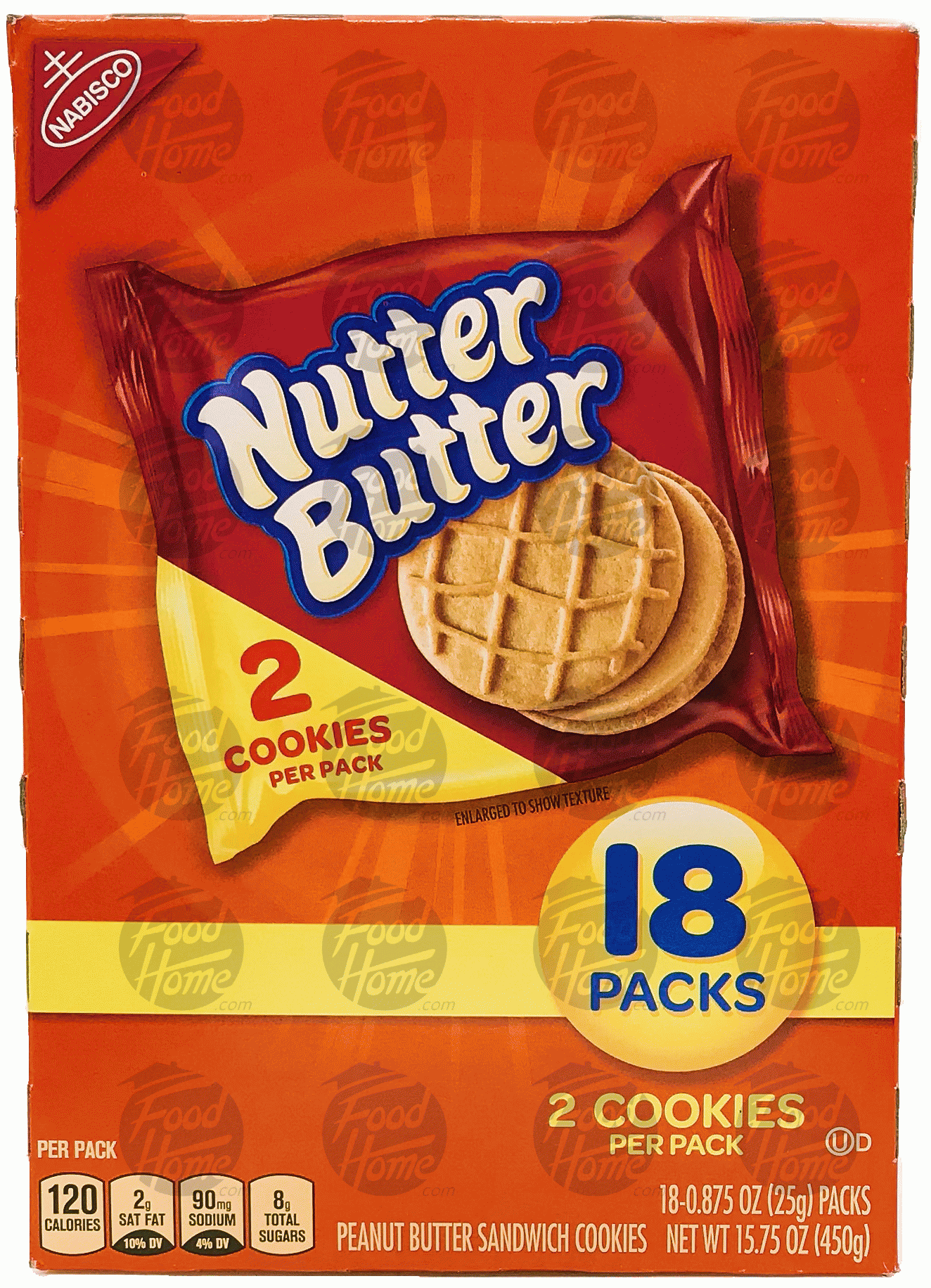 Nabisco Nutter Butter peanut butter sandwich cookies, 18 packs Full-Size Picture